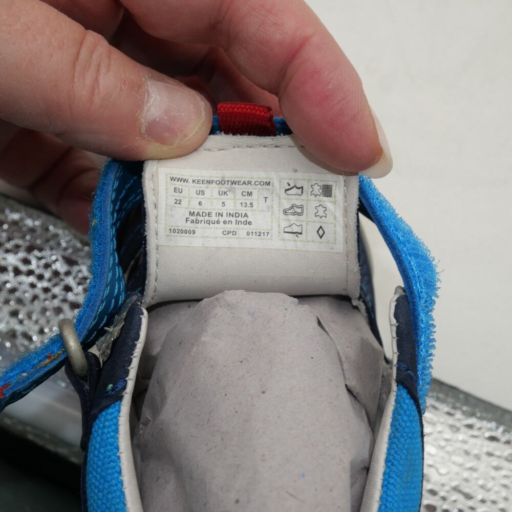 NEW Keen Pep Fisherman Toddler Kid's 6 Sandals Blue Red Boys Girls - Picture 9 of 10